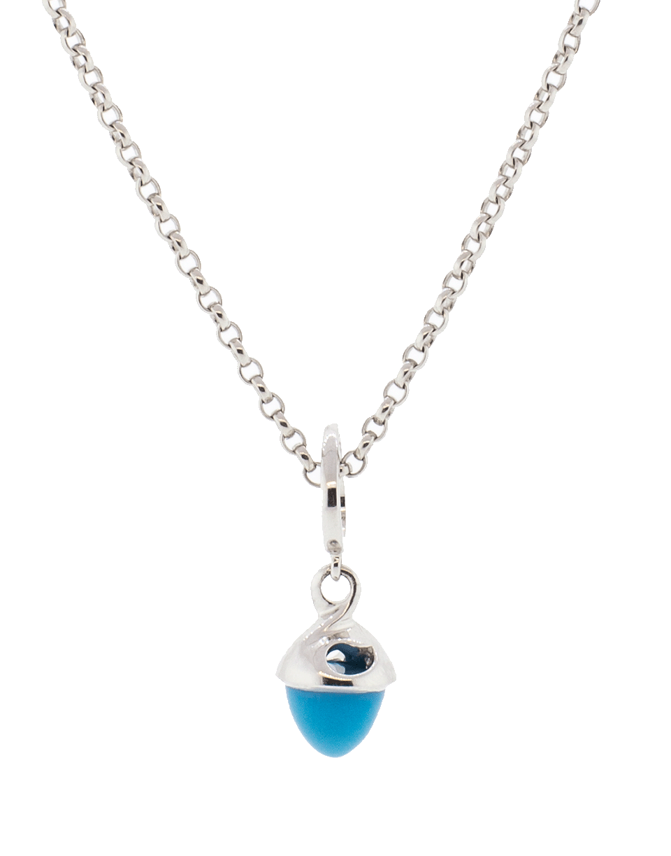 TAMARA COMOLLI-Fairy Flamenco Turquoise Pendant-WHITE GOLD