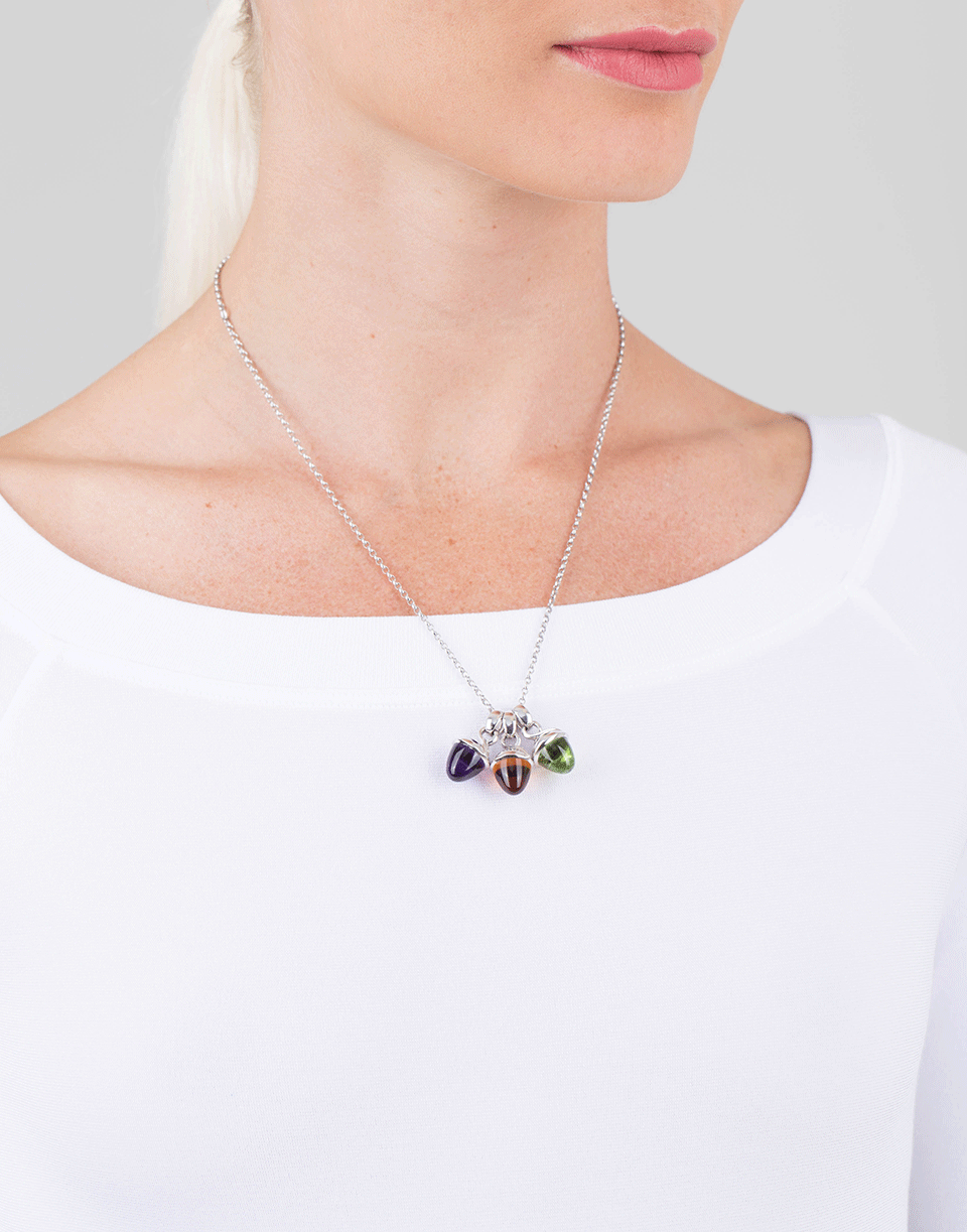 TAMARA COMOLLI-Fairy Peridot Mikado Pendant-WHITE GOLD