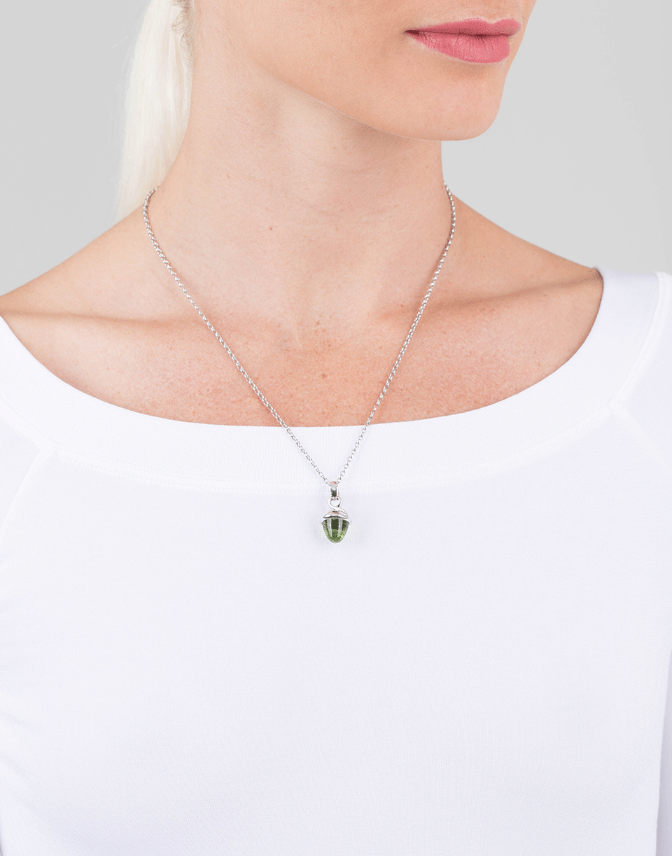TAMARA COMOLLI-Fairy Peridot Mikado Pendant-WHITE GOLD