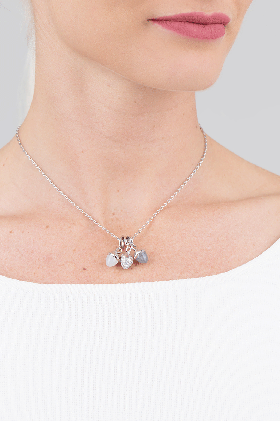TAMARA COMOLLI-Grey Moonstone Mikado Flamenco Pendant-WHITE GOLD