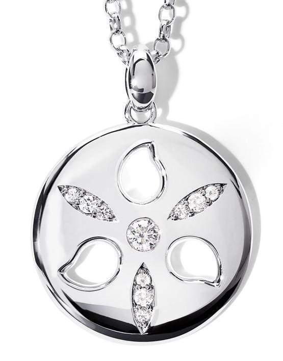 TAMARA COMOLLI-Large Classic Sand Dollar Pendant-WHITE GOLD