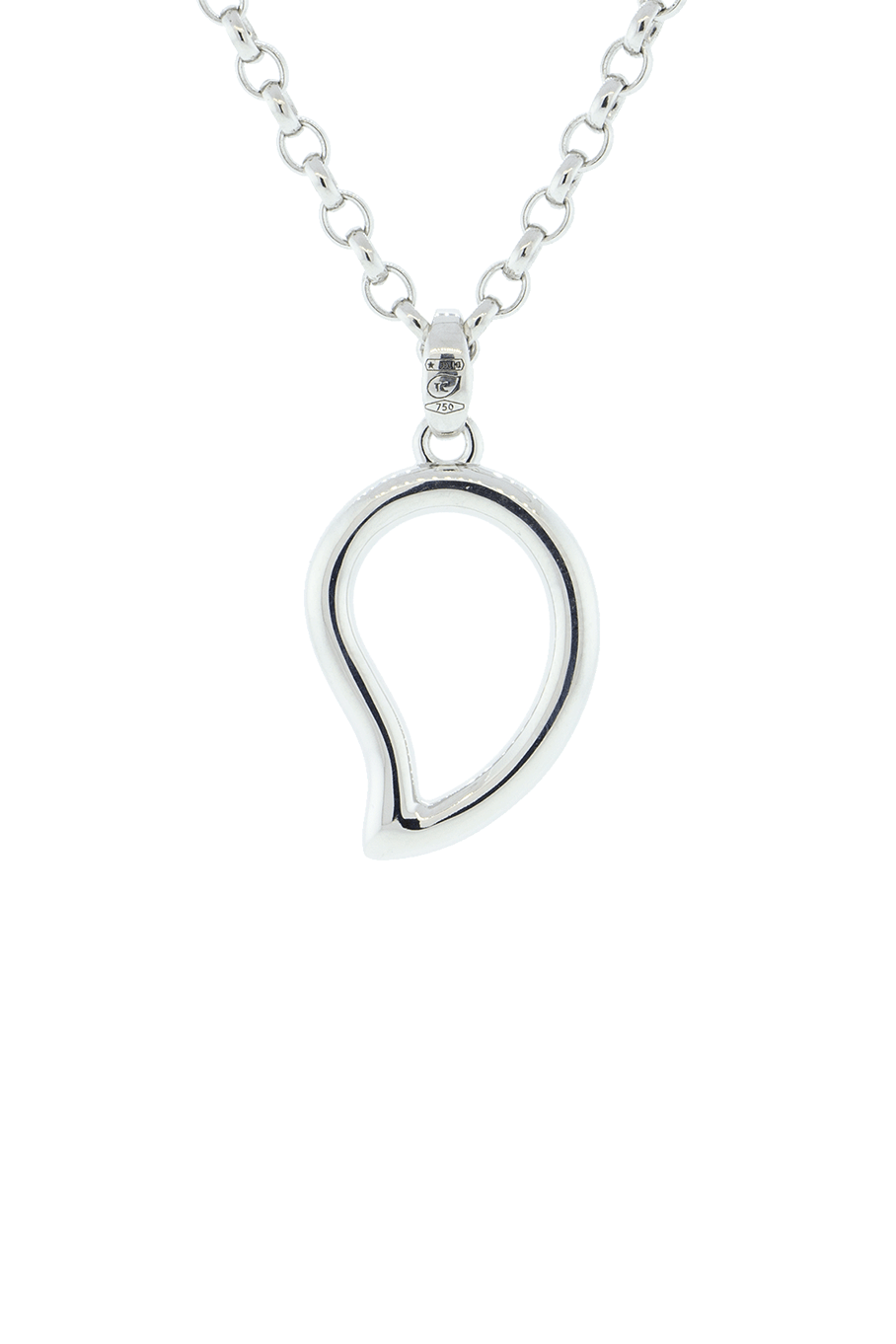 TAMARA COMOLLI-Large Diamond Signature Pendant-WHITE GOLD