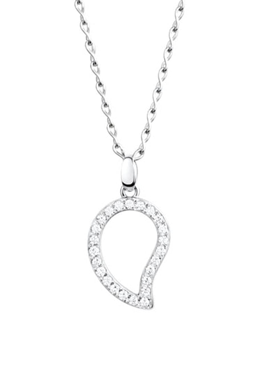 TAMARA COMOLLI-Large Diamond Signature Pendant-WHITE GOLD
