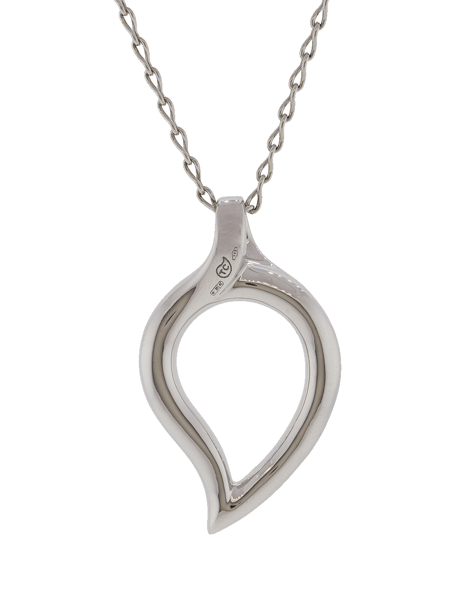 TAMARA COMOLLI-Large Paveline Drop Pendant-WHITE GOLD