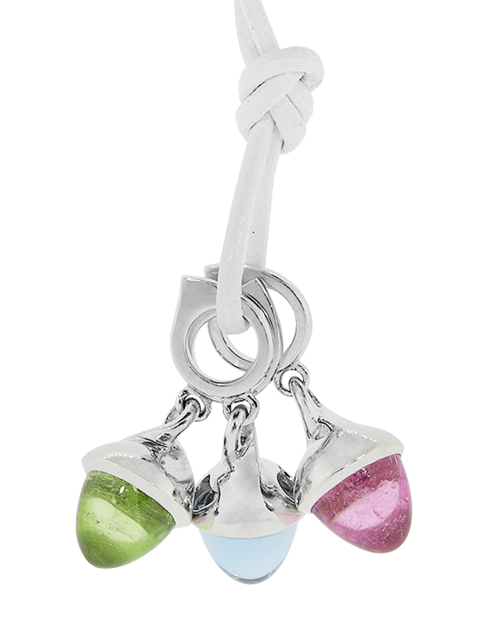 TAMARA COMOLLI-Peridot Flamenco Pendant-WHITE GOLD