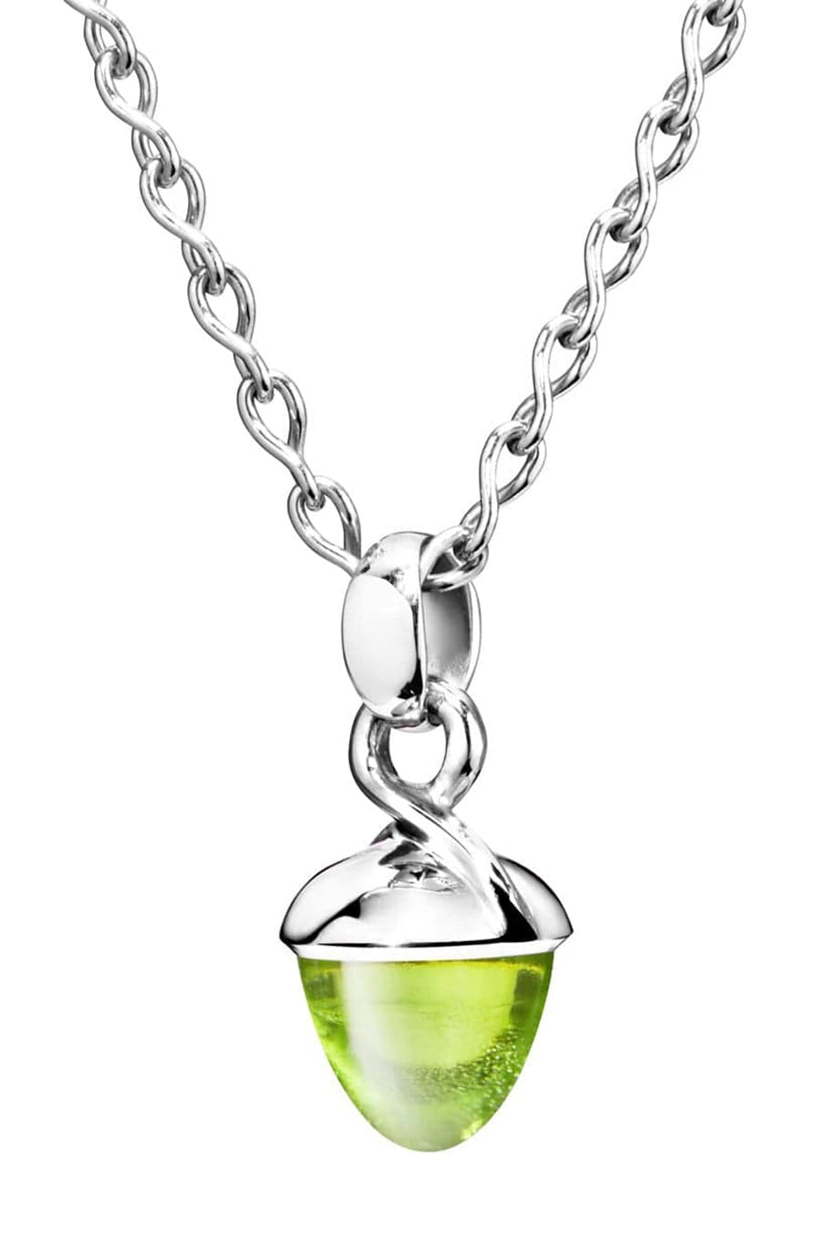 TAMARA COMOLLI-Peridot Mikado Bouquet Pendant-WHITE GOLD