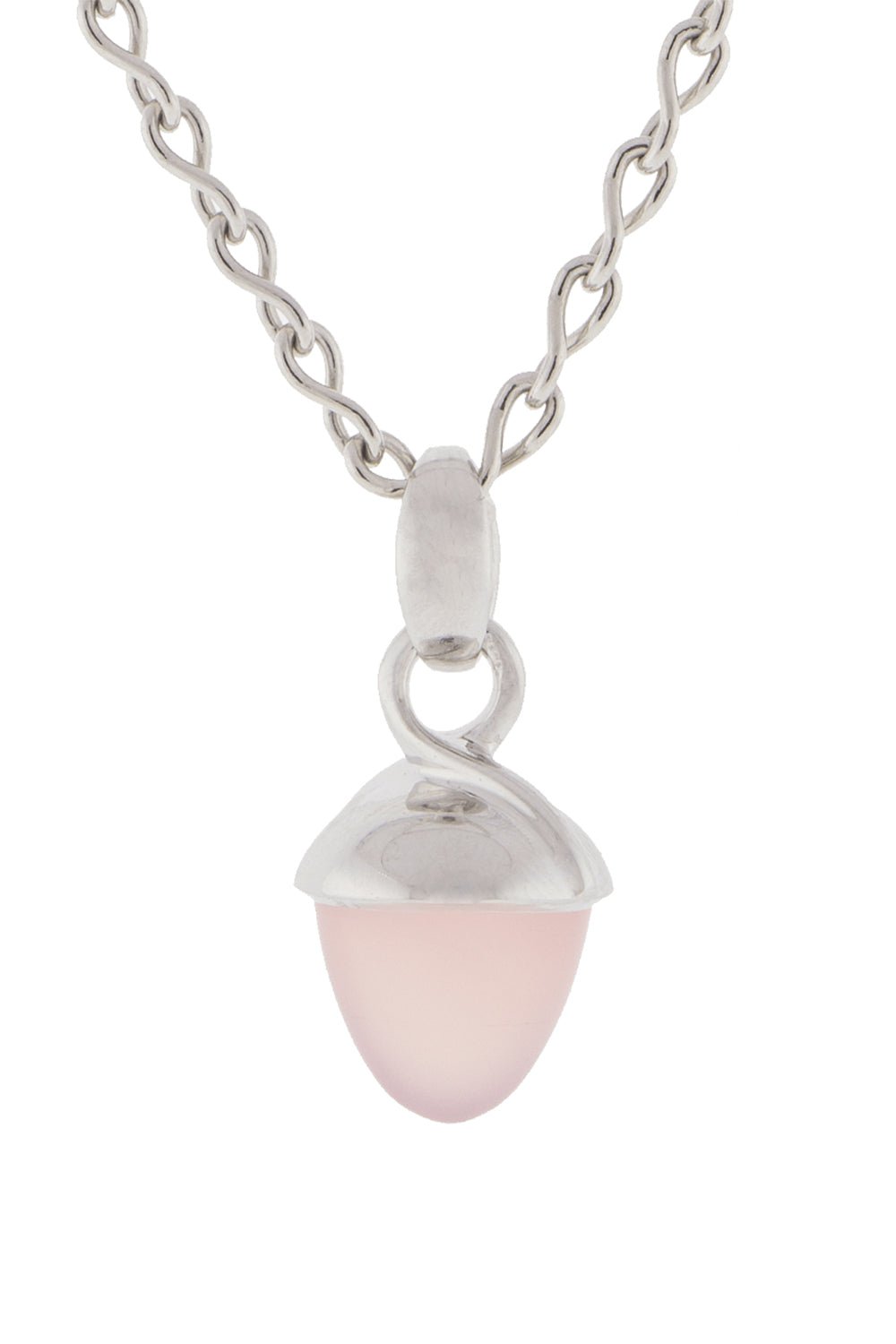 TAMARA COMOLLI-Pink Chalcedony Mikado Bouquet Pendant - White Gold-WHITE GOLD