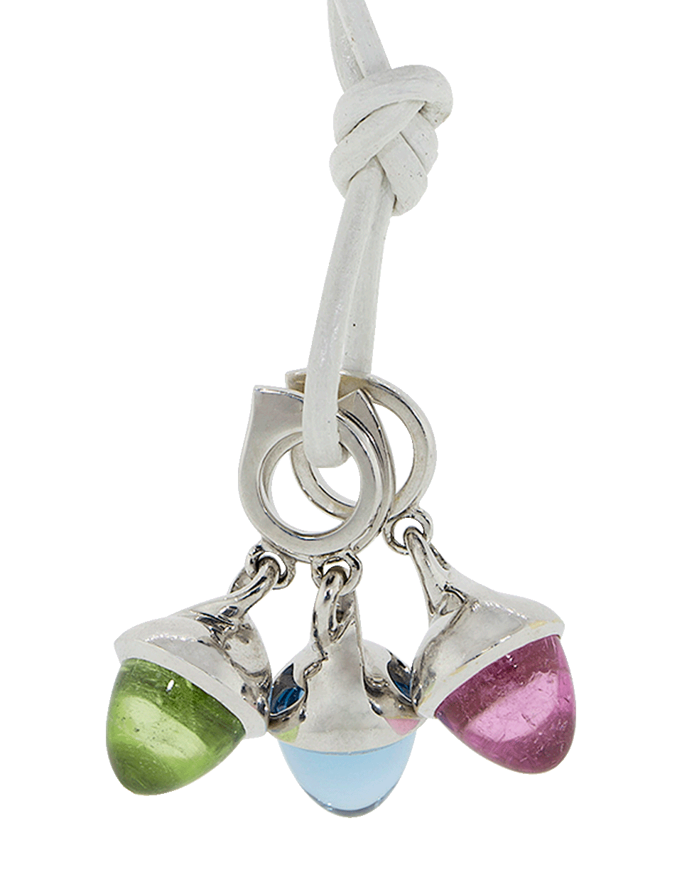 TAMARA COMOLLI-Rosa Tourmaline Mikado Flamenco Pendant-WHITE GOLD