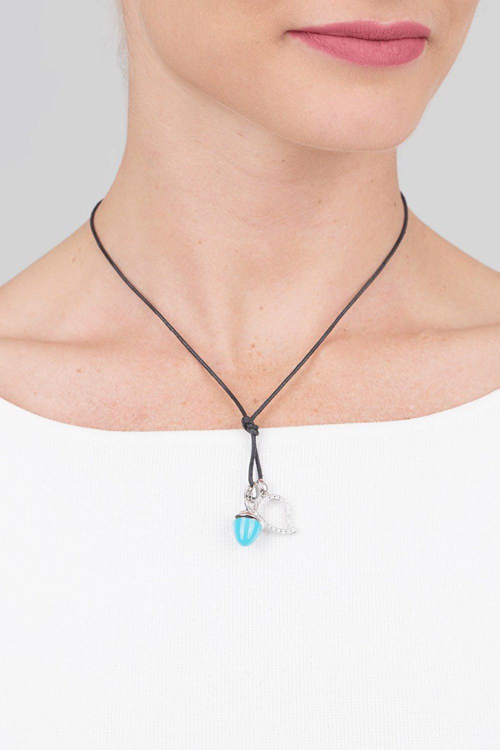 TAMARA COMOLLI-Small Diamond Pave Signature Pendant-WHITE GOLD