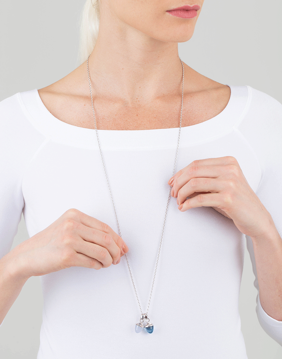 TAMARA COMOLLI-Swiss Topaz Mikado Pendant-WHITE GOLD