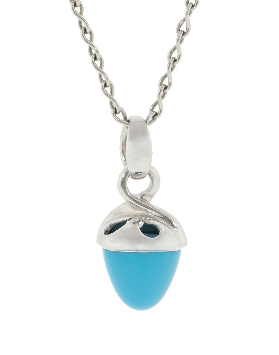 TAMARA COMOLLI-Turqouise Fairy Mikado Pendant-WHITE GOLD