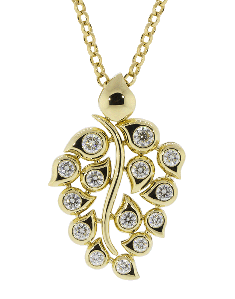 TAMARA COMOLLI-Classic Diamond Snowflake Pendant-YELLOW GOLD