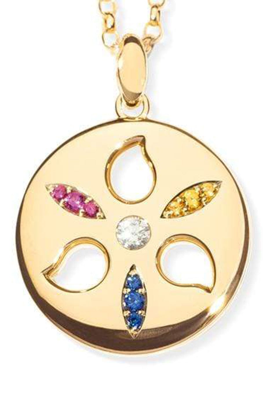 TAMARA COMOLLI-Large Candy Sand Dollar Pendant-YELLOW GOLD