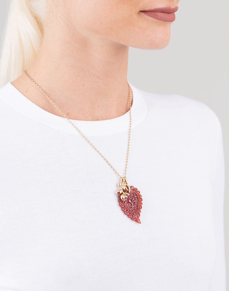 TAMARA COMOLLI-Medium Terra Onyx India Pendant-YELLOW GOLD