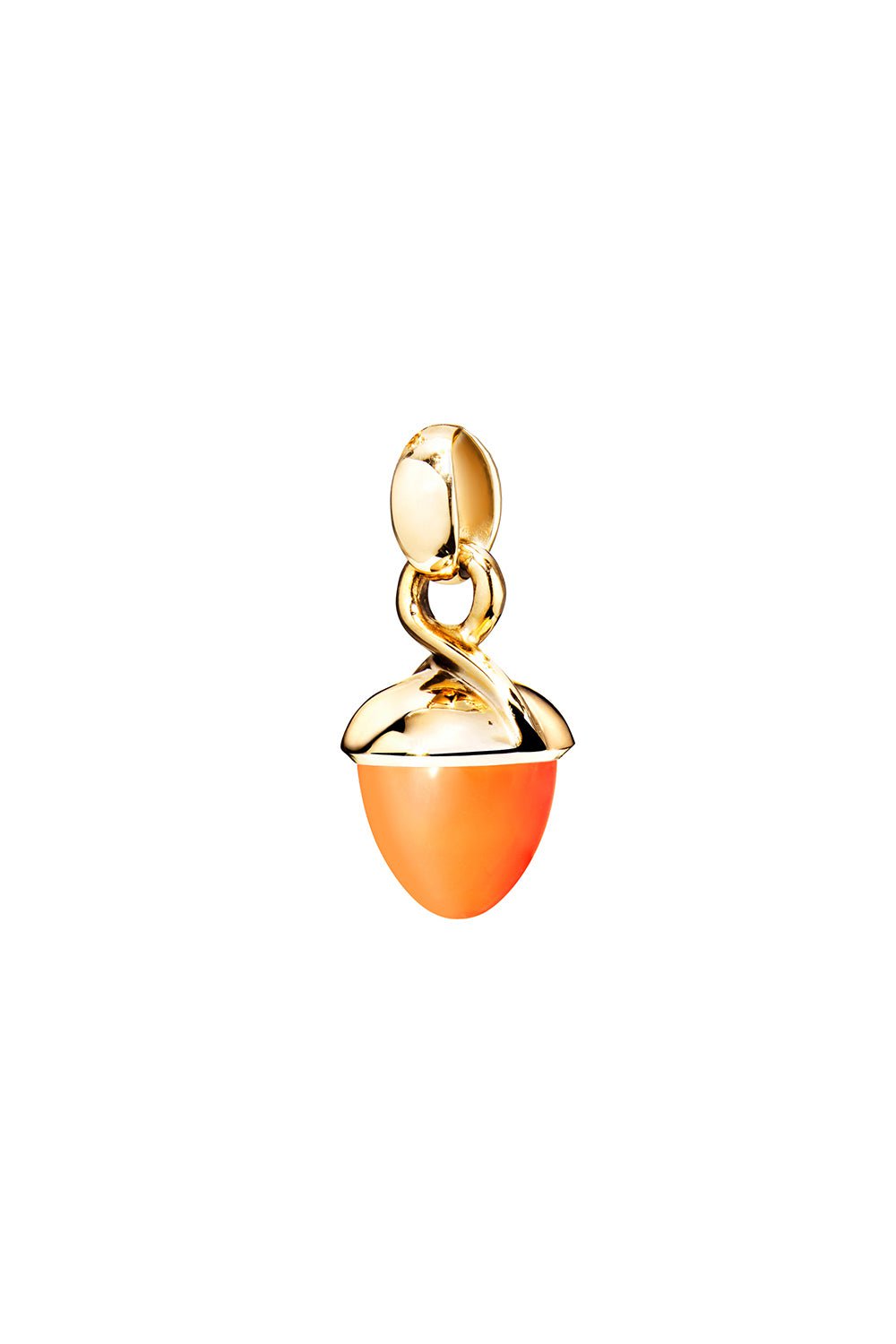 TAMARA COMOLLI-Mikado Carnelian Bouquet Pendant-YELLOW GOLD