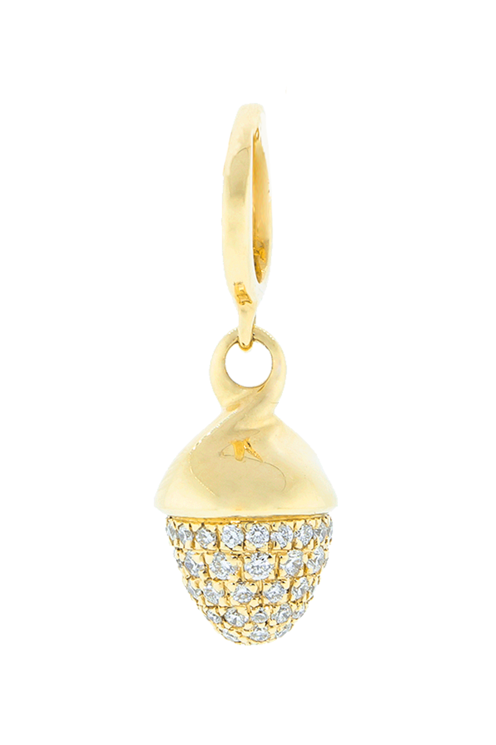Pave Diamond Mikado Flamenco Pendant-YELLOW GOLD-JEWELRYFINE JEWELPENDANT-TAMARA COMOLLI