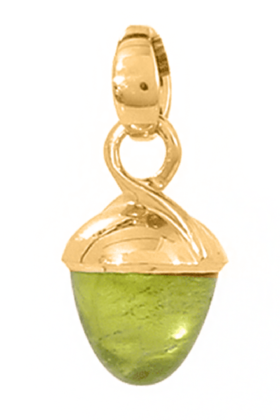TAMARA COMOLLI-Peridot Mikado Bouquet Pendant-YELLOW GOLD