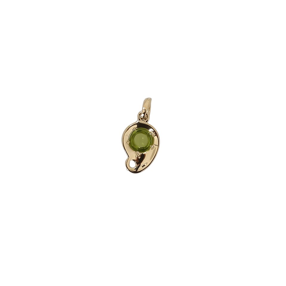 TAMARA COMOLLI-Peridot Paisley Pendant-YELLOW GOLD