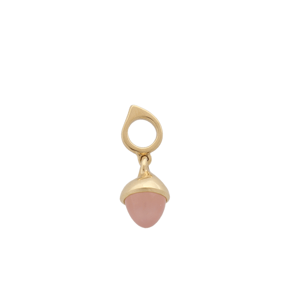 TAMARA COMOLLI-Pink Chalcedony Mikado Flamenco Pendant-YELLOW GOLD