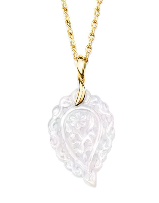 TAMARA COMOLLI-Small Mother of Pearl India Pendant-YELLOW GOLD