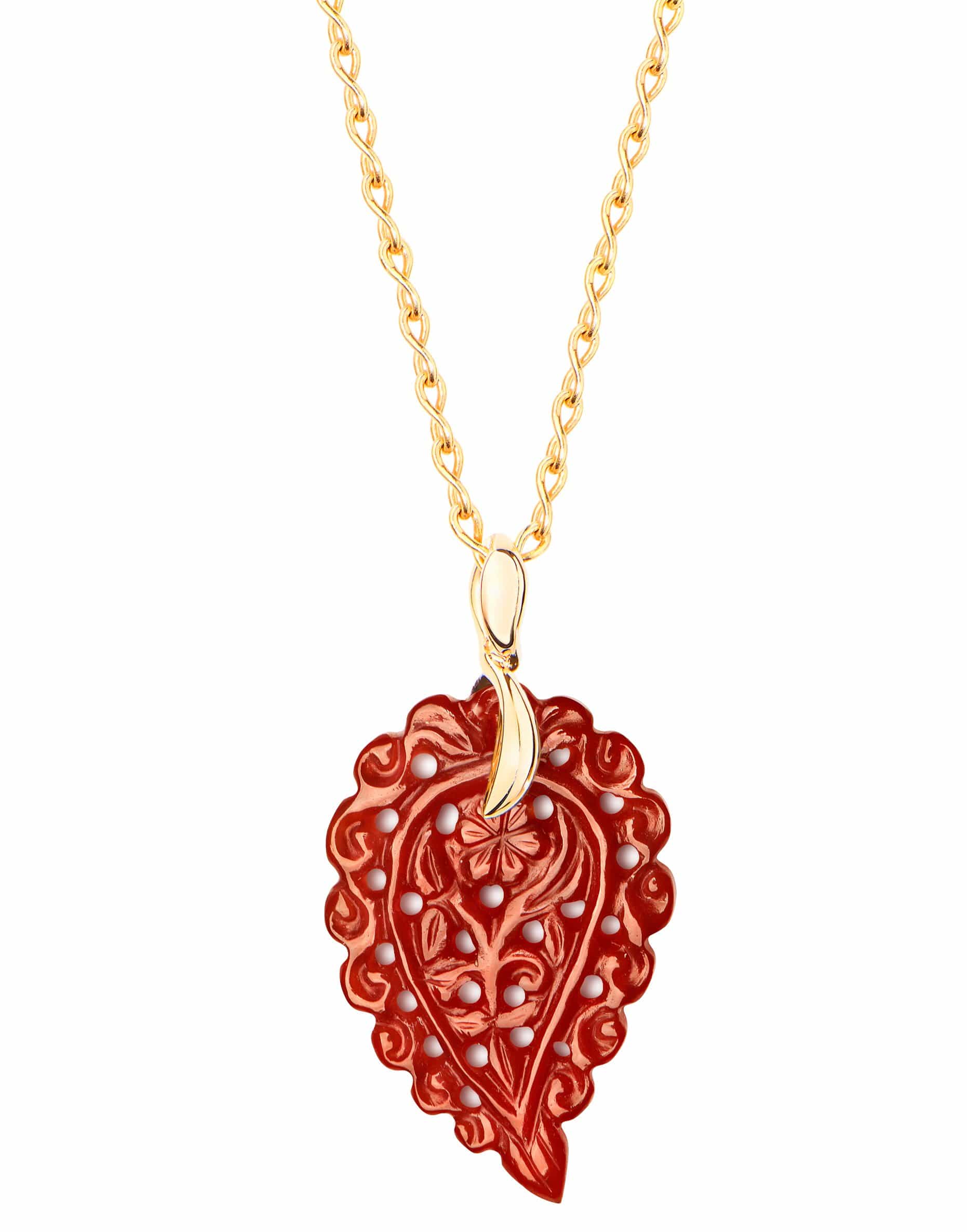 TAMARA COMOLLI-Small Terra Onyx India Pendant-YELLOW GOLD