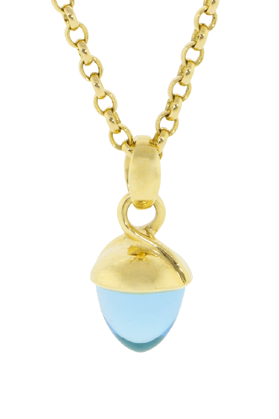 TAMARA COMOLLI-Swiss Topaz Mikado Bouquet Pendant-YELLOW GOLD