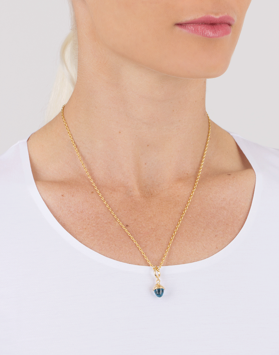 TAMARA COMOLLI-Swiss Topaz Mikado Flamenco Pendant-YELLOW GOLD