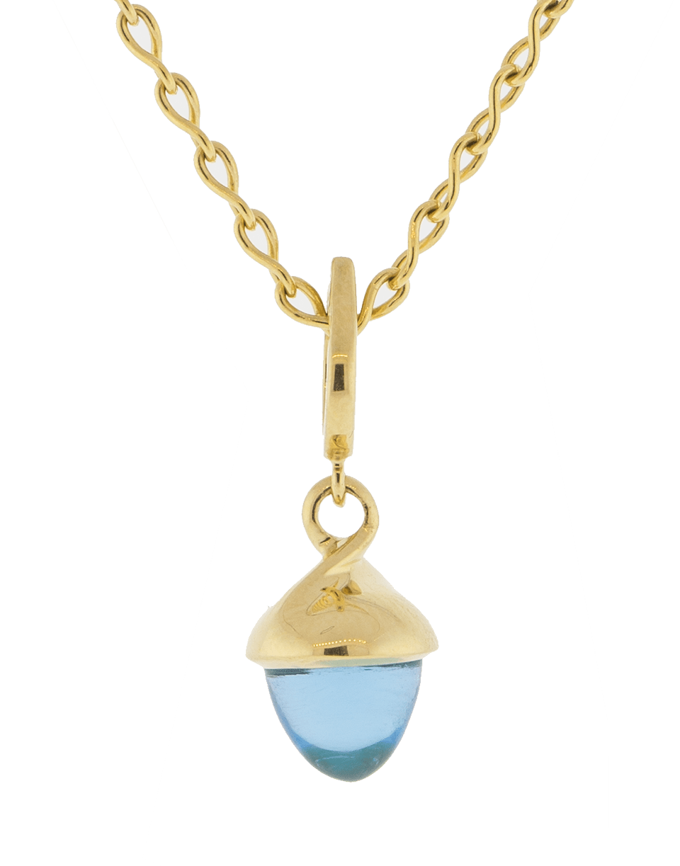 TAMARA COMOLLI-Swiss Topaz Mikado Flamenco Pendant-YELLOW GOLD