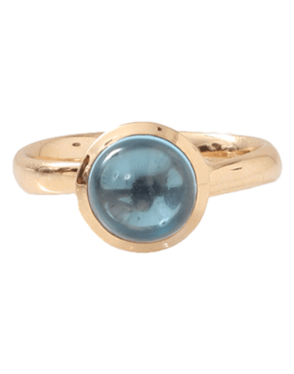 TAMARA COMOLLI-London Topaz Small Bouton Ring-ROSE GOLD