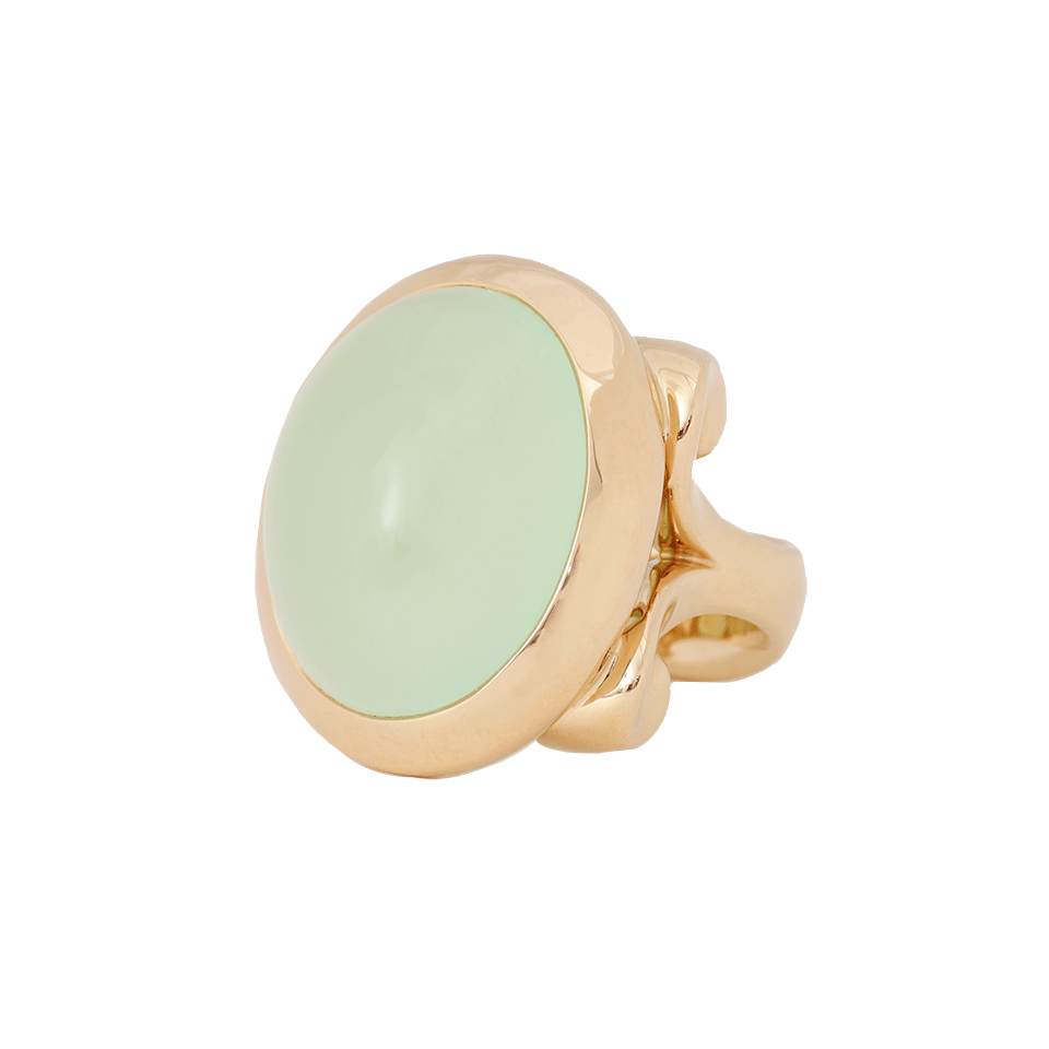 TAMARA COMOLLI-Apple Chalcedony Hippie Glam Ring-ROSE GOLD