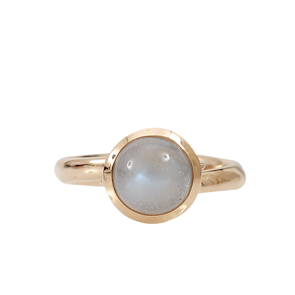 TAMARA COMOLLI-Rainbow Moonstone Small Bouton Ring-ROSE GOLD