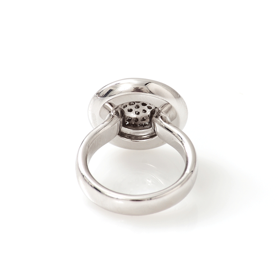TAMARA COMOLLI-Diamond Pave Sloppy Ring-WHITE GOLD