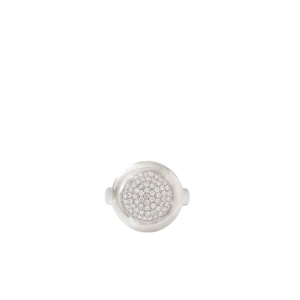TAMARA COMOLLI-Diamond Pave Sloppy Ring-WHITE GOLD