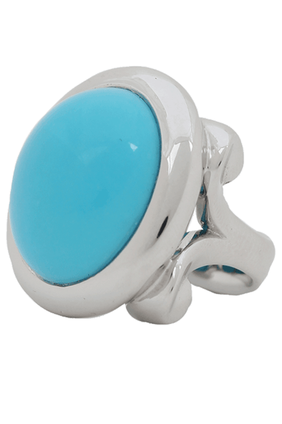 TAMARA COMOLLI-Turquoise Hippie Glam Ring-WHITE GOLD