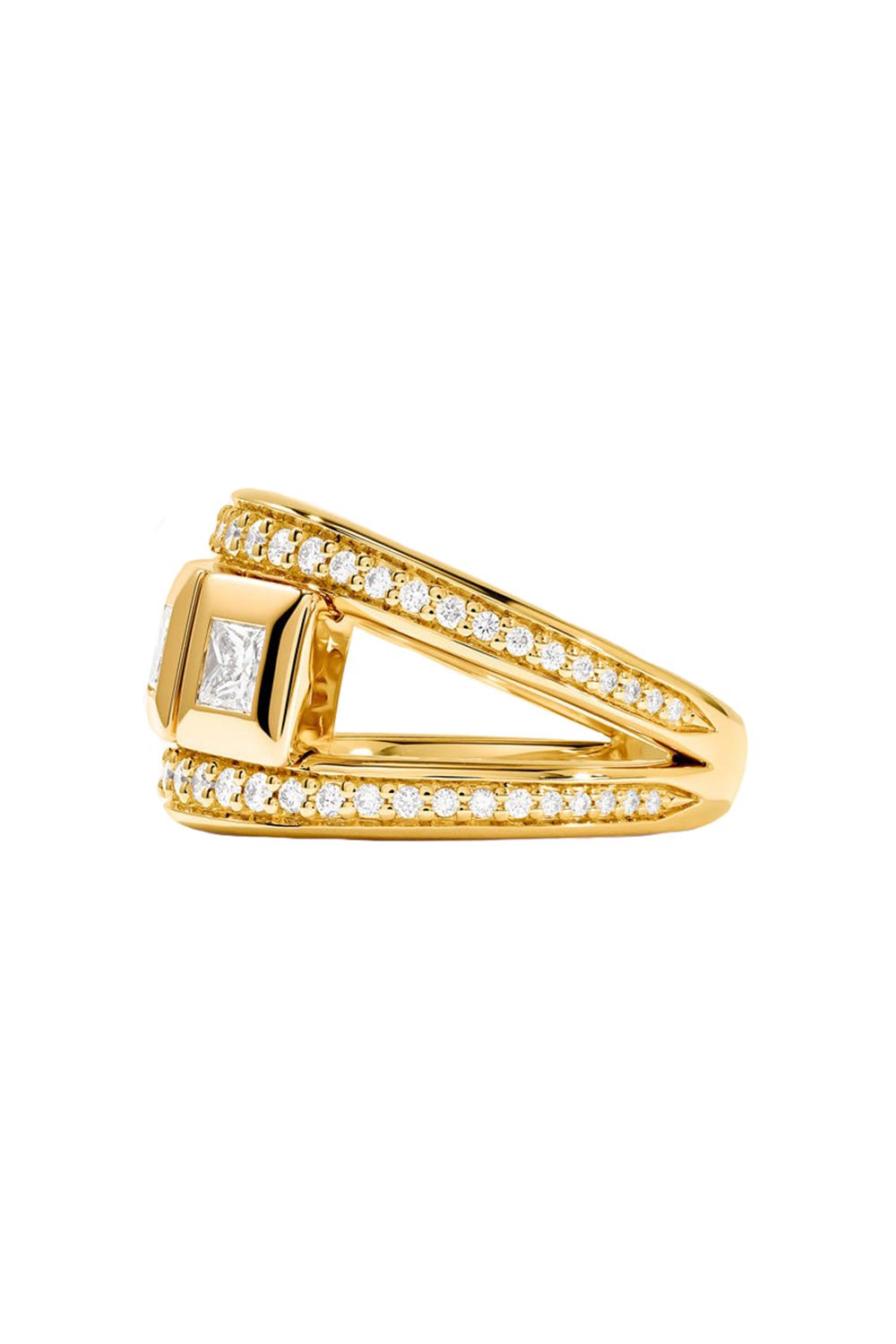 TAMARA COMOLLI-Curriculum Vitae Diamond Ring-YELLOW GOLD