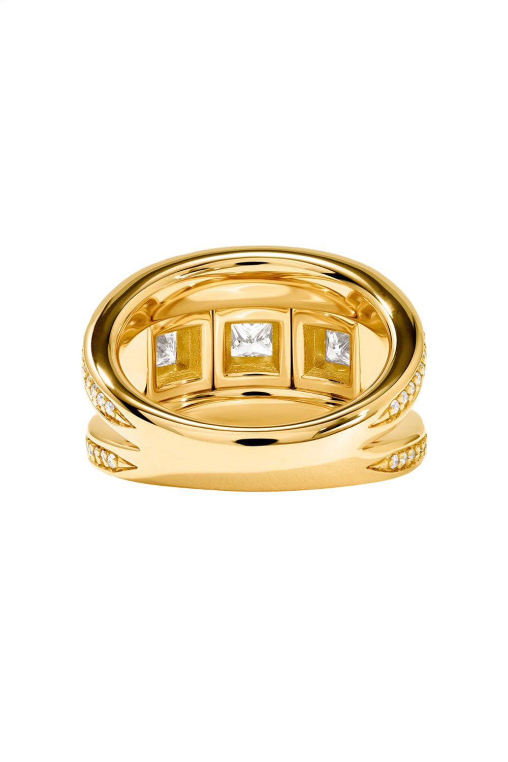 TAMARA COMOLLI-Curriculum Vitae Diamond Ring-YELLOW GOLD