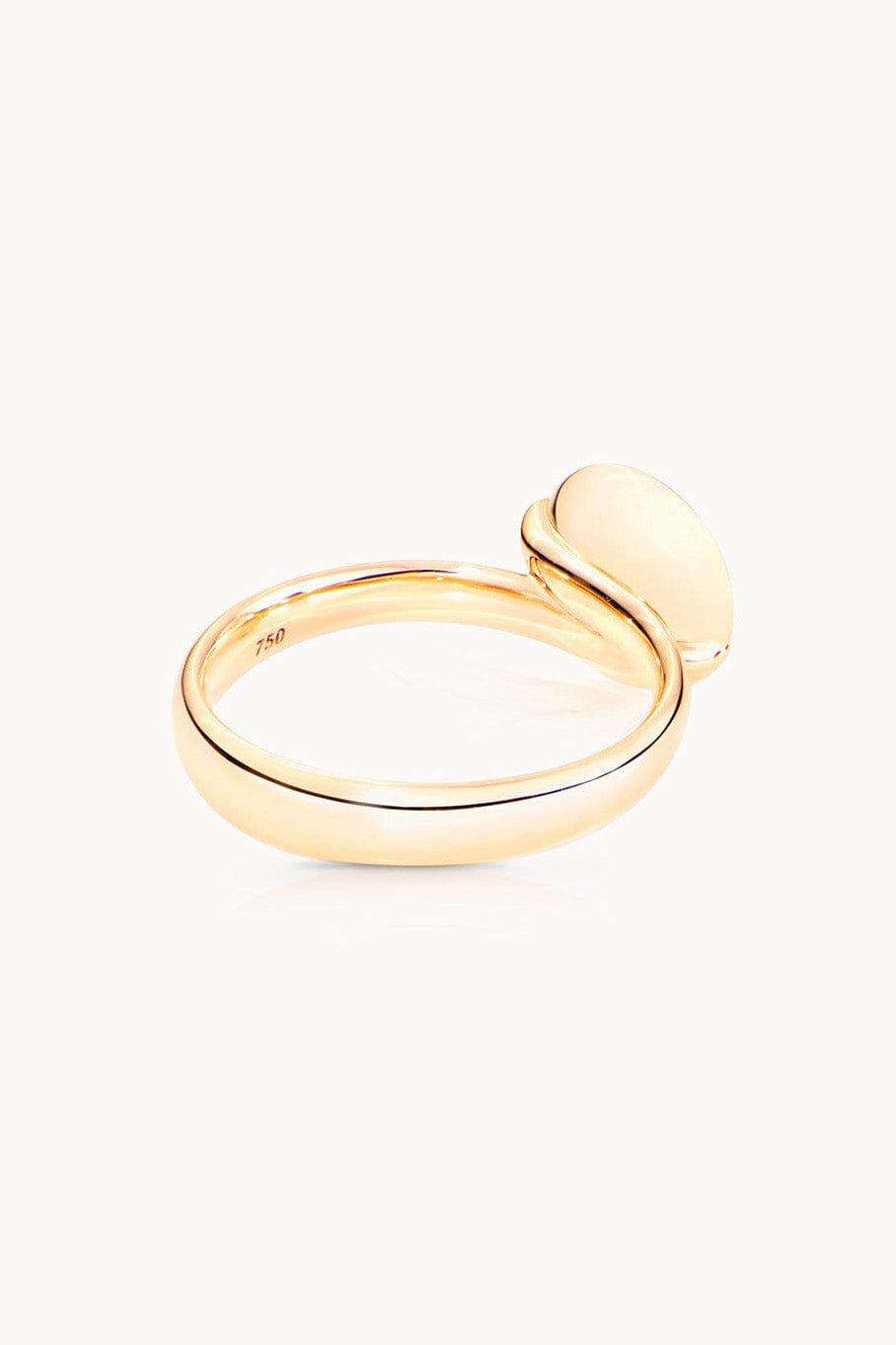 TAMARA COMOLLI-Small Diamond Pave Bouton Ring-YELLOW GOLD