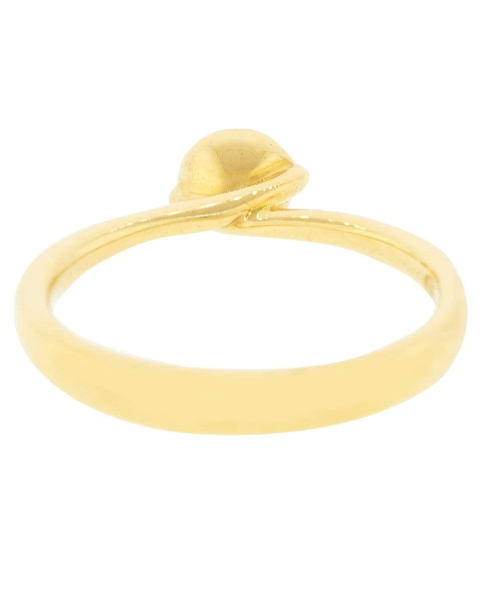 TAMARA COMOLLI-Blue Sapphire Solitaire Bouton Ring-YELLOW GOLD