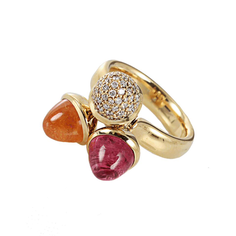 TAMARA COMOLLI-Mikado Diamond Pave Ring-YLW GOLD