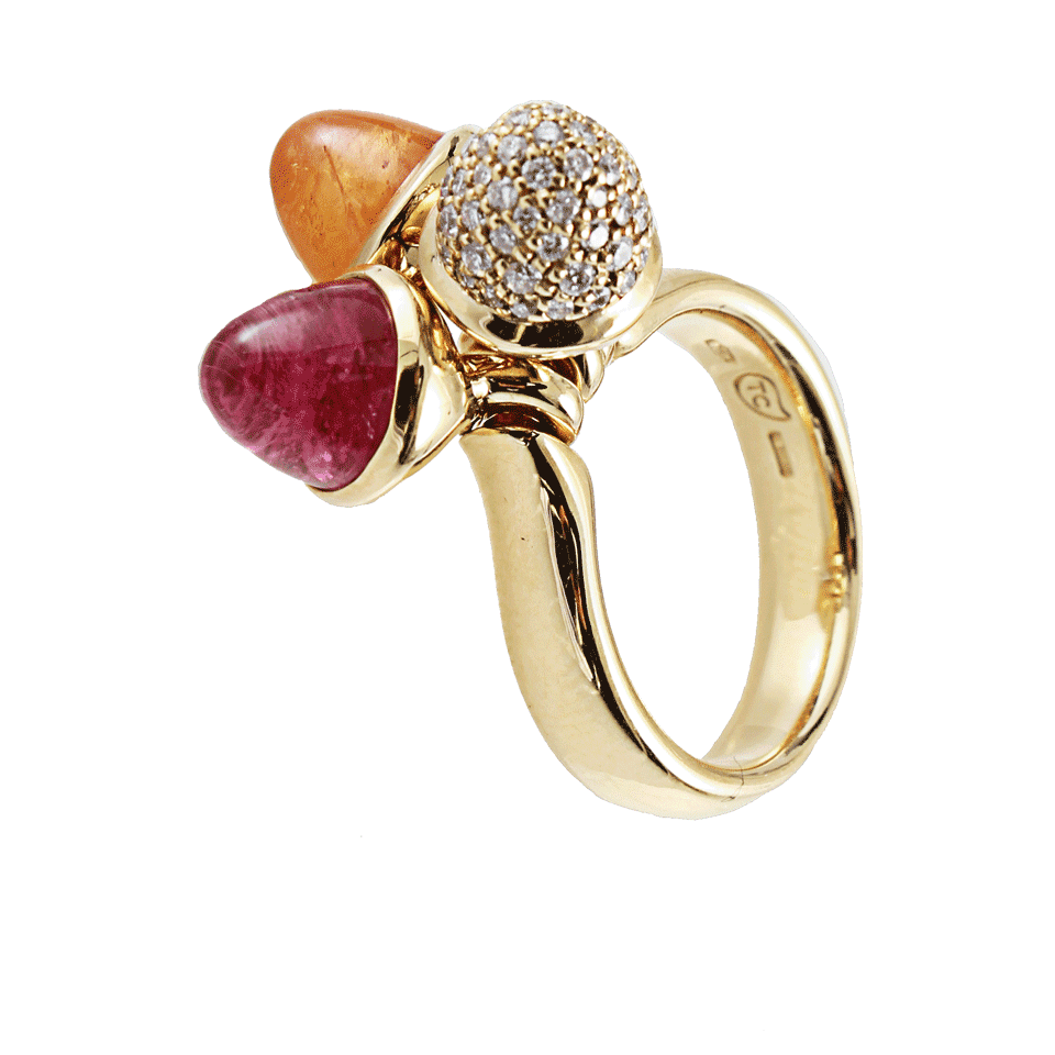 TAMARA COMOLLI-Mikado Diamond Pave Ring-YLW GOLD