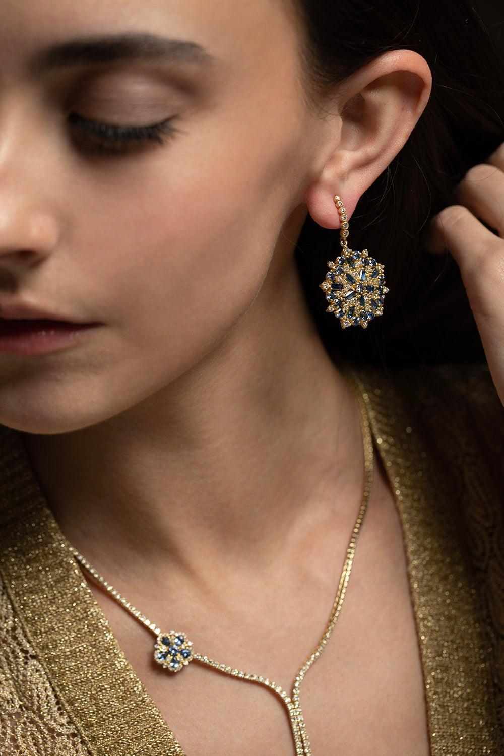 TANYA FARAH-Arabian Nights Earrings-YELLOW GOLD