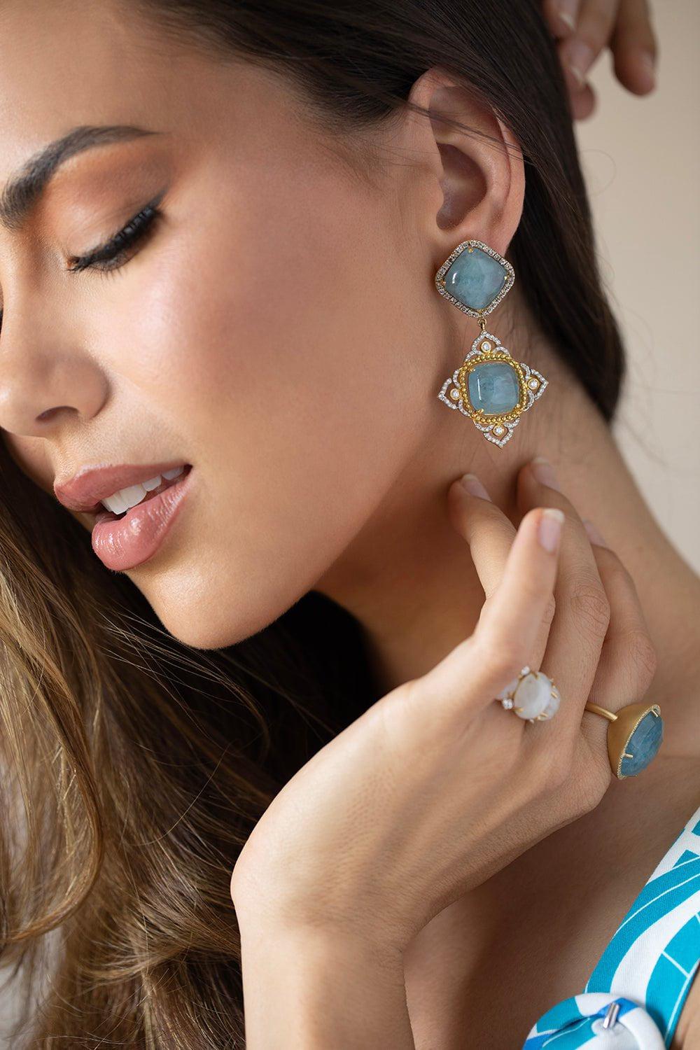 TANYA FARAH-Royal Couture Earrings-YELLOW GOLD