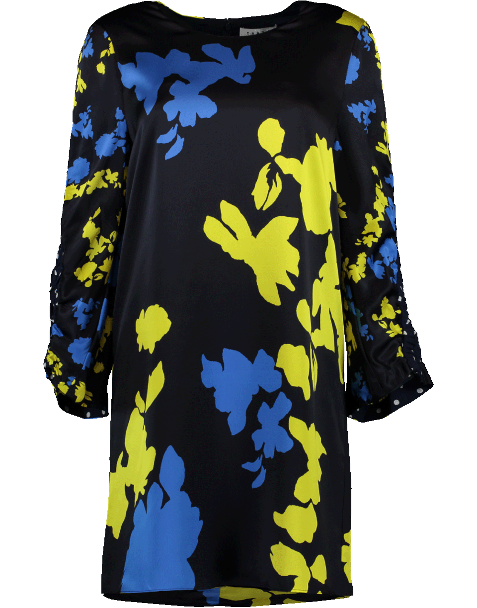 TANYA TAYLOR-Camo Print Satin Florence Dress-