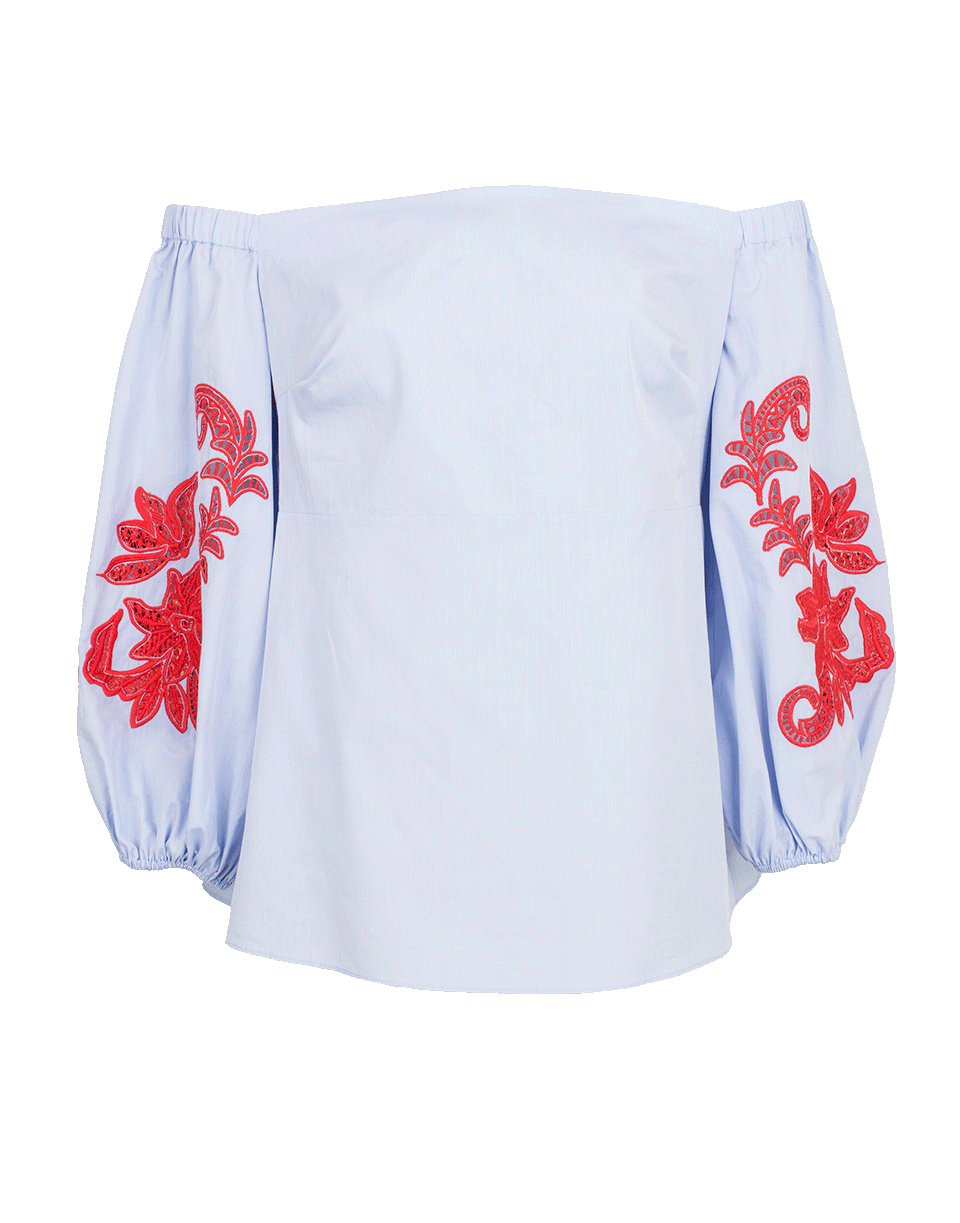 TANYA TAYLOR-Lace Embroidery Zayden Top-