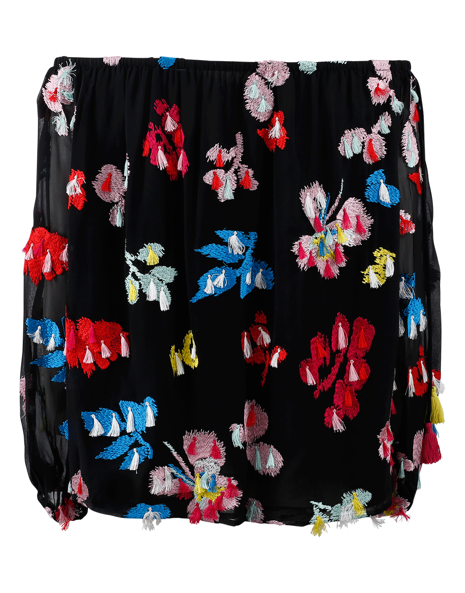 TANYA TAYLOR-Tassel Georgette Tessa Top-