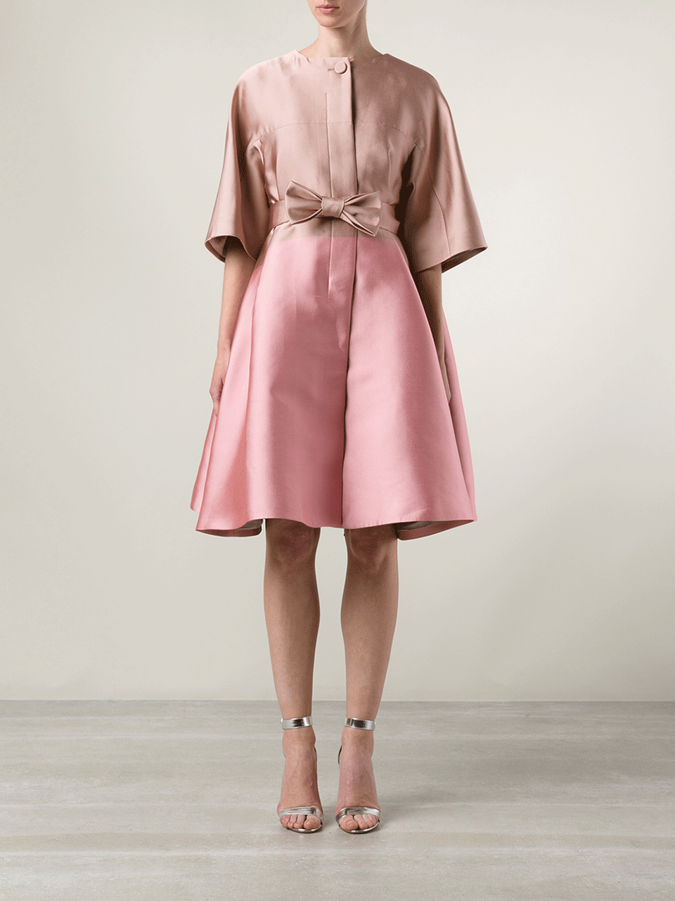 TEMPERLEY LONDON-Two-Tone Evening Coat-BLUSH