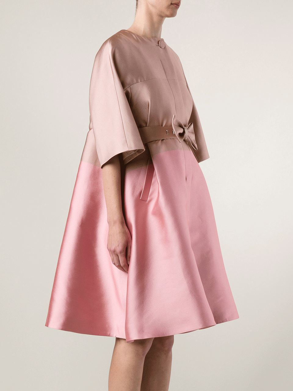 TEMPERLEY LONDON-Two-Tone Evening Coat-BLUSH