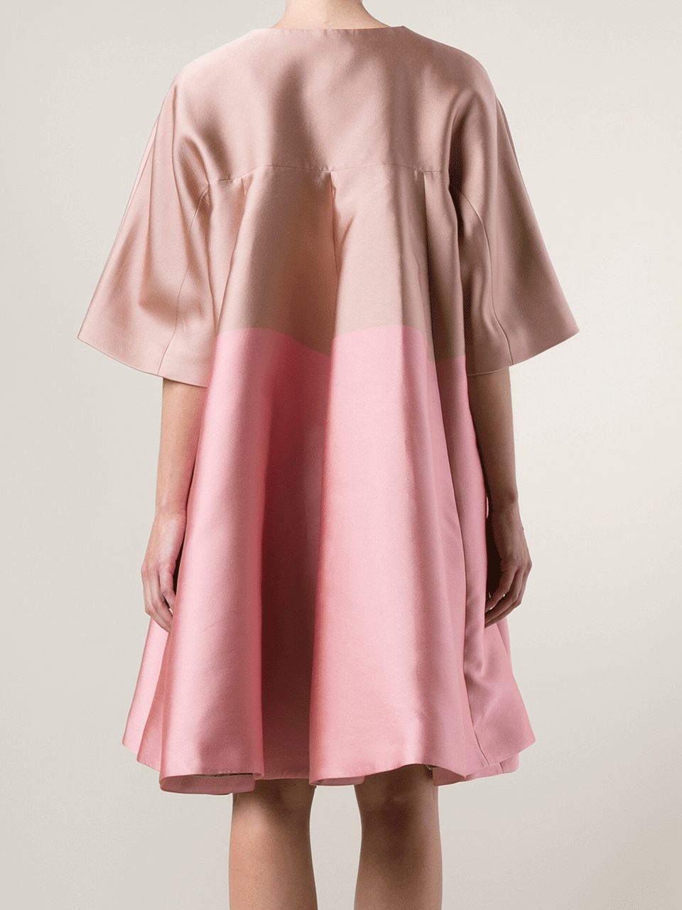 TEMPERLEY LONDON-Two-Tone Evening Coat-BLUSH
