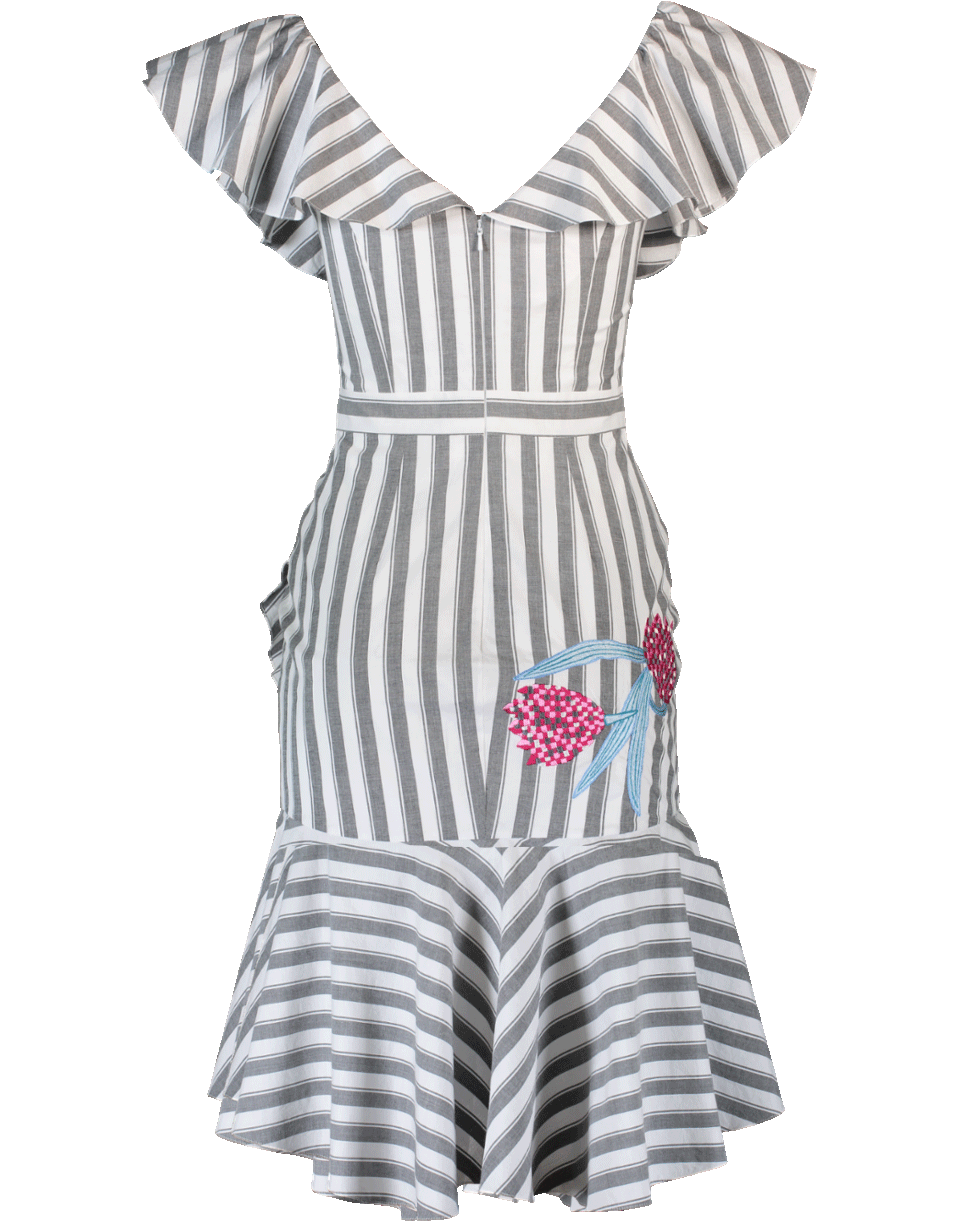 TEMPERLEY LONDON-Bella Embroidered Ruffle Dress-