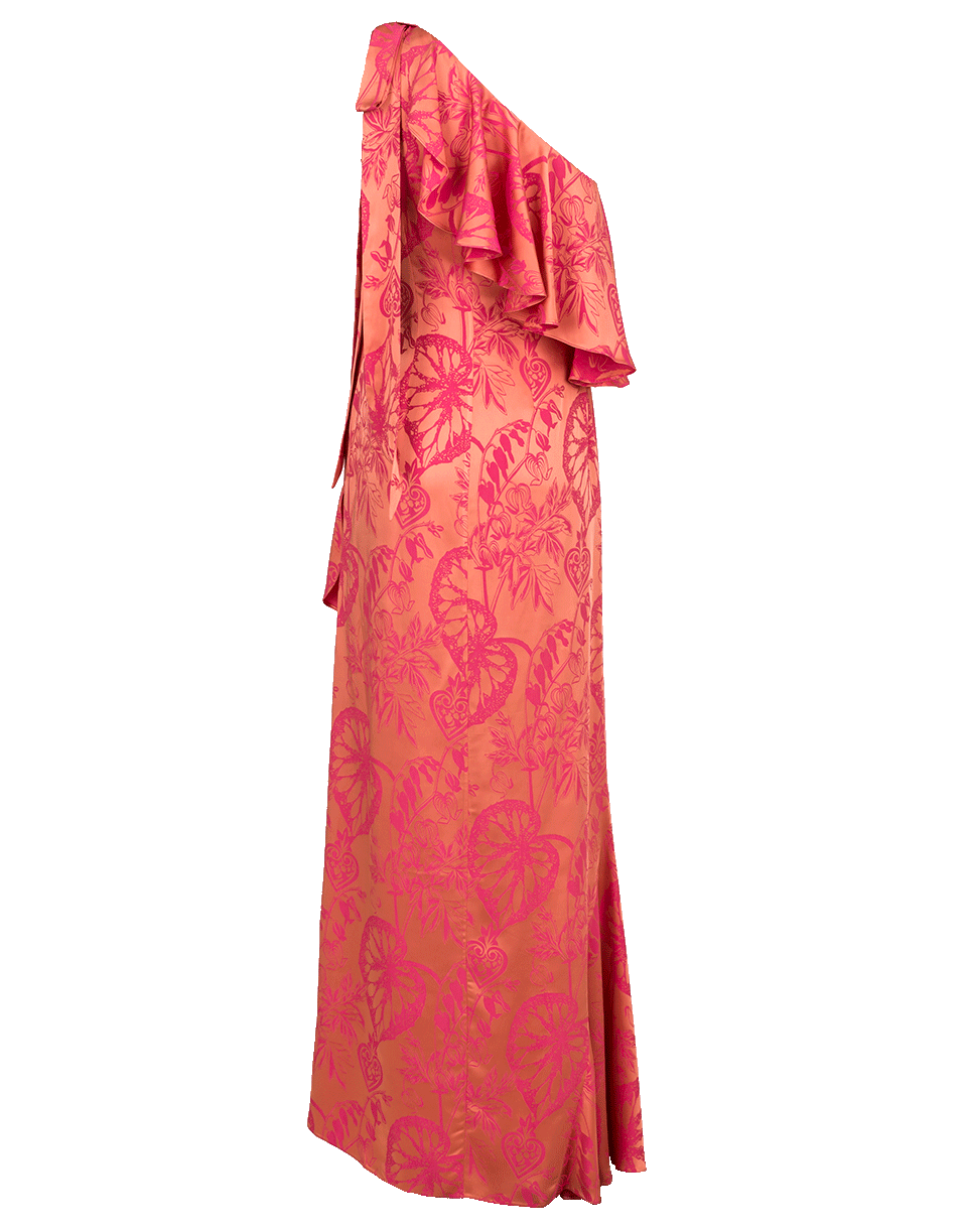 TEMPERLEY LONDON-Orbit Ruffle Dress-FUSCHIA